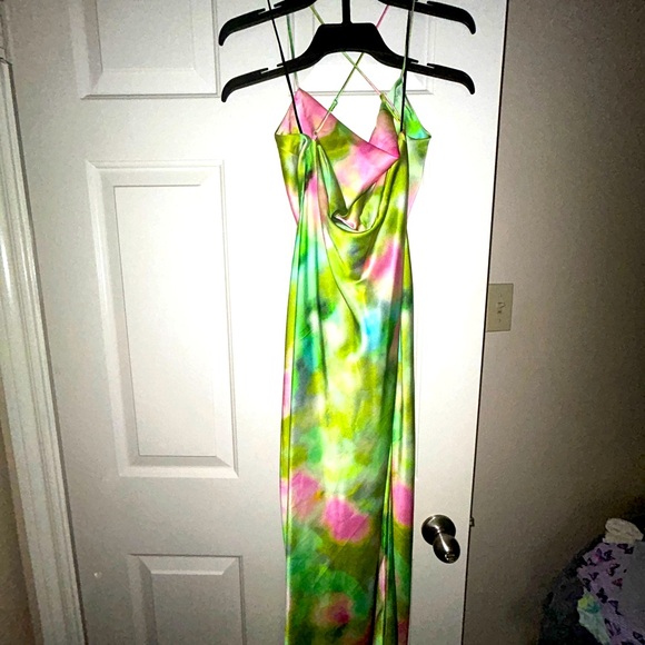 Silky Midi Crossback HM dress. Size Small - Picture 2 of 6